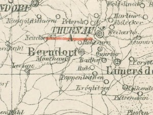 Ausschnitt aus G. L. Wenng's Karte von Oberfranken, 1885
